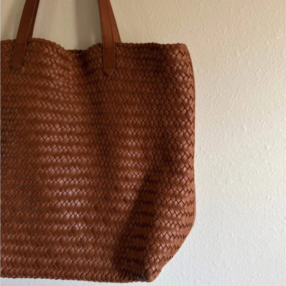 Madewell Woven Leather Transport Tote - Picture 3 of 10